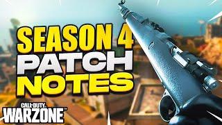 Warzone Season 4 Update Patch Notes: The Kar98k Returns (1 shot?), New Meta, and more!
