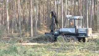 Vidéo abatteuse Ponssé Cobra HS10 école forestière de la forêt virtuelle