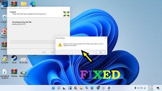 Setup could not download the file.Please retry later or check network connection | Directx windows11