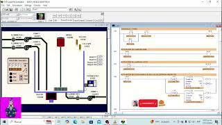 BATCH SIMULATOR LOGIXPRO CON 3 NIVELES DE LLENADO POR MEDIO DE BOTONES SELECTORES EN LAZO CERRADO