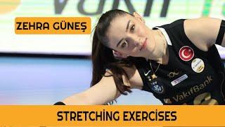 Zehra Gunes Stretching Exercises Before Match #volleyball #zehragunes #zehra #vakifbanksk #vargas