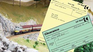 How to operate with Time Table and Train Order on the N scale Kootenay Division