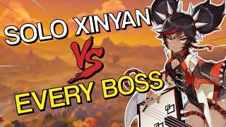 Can Xinyan SOLO EVERY BOSS In The Game ? | Genshin Impact