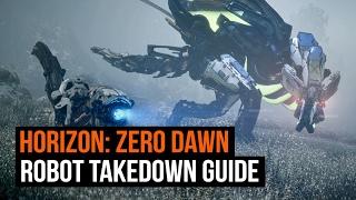 Horizon Zero Dawn - Every Robot Dinosaur and how to take them down!
