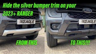 Hide that nasty silver panel on your Next Gen Ranger's Front Bumper!