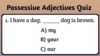 possessive adjectives quiz || my his her its your our their quiz || Ladla education