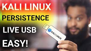 How To Make Live Persistence Kali Linux 2021.1 USB drive & Run Kali Linux From USB Pendrive.