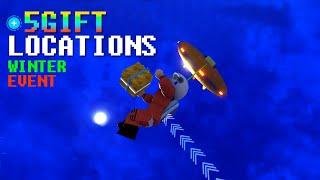 NEW! Five GIFT LOCATIONS on WINTER SPACE EVENT in SPACE SIMULATOR Roblox