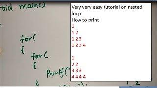 nested for loop in hindi