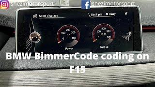 Bimmercode coding on BMW X5 F15 (easy coding)