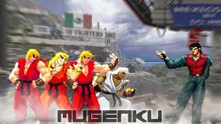 Riot Ken, Sensei Ken, Supermystery Ken, Master Ken vs Robert Garcia MUGEN