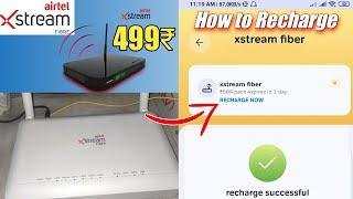 How to Recharge Airtel Xstream Fiber | airtel broadband recharge kaise kare | Airtel broadband 2022