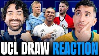 UCL PLAYOFF DRAW REACTION & PREDICTIONS!