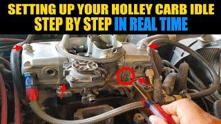 HOW TO SET HOLLEY IDLE MIXTURE AND IDLE SPEED | Holley Carb Secrets | Holley Carburetor