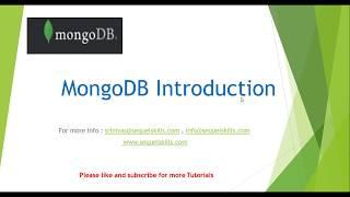 MongoDB Tutorial for Beginners |  MongoDB Introduction | MongoDB Tutorial Part2