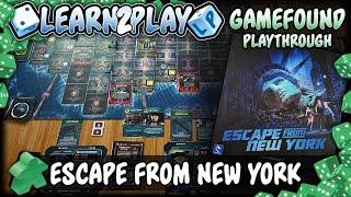 Learn to Play Presents: Gamefound play through of Escape  from New York