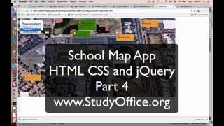 HTML CSS jQuery Tutorial Map App Part 4