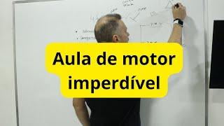 Aula de motor com bate papo com alunos.