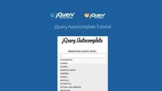Learn jQuery Autocomplete in 3 Minutes #1
