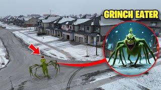 Drone Catches THE GRINCH EATER IN REAL LIFE ON CHRISTMAS!