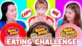 ASMR Copy My Eating Food Challenge Mukbang | Hubba Bubba, Sushi, Chips, Soda Drink