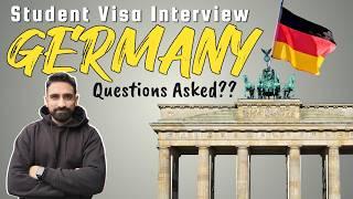 GERMANY STUDENT VISA INTERVIEW QUESTIONS | 2024 | FULL DETAILS