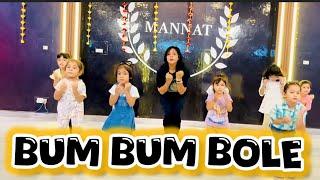 Bum Bum Bole || kids dance video || choreography Mannat dance Academy || latest performance 2024