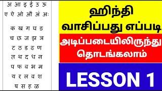 ஹிந்தி எழுத்துக்களை உச்சரிப்பது எப்படி Learn Hindi letters Through Tamil | Hindi Varnamala In Tamil