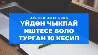 Үйдөн чыкпай иштесе боло турган 10 кесип