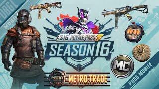 PUBG MOBILE SEASON 16 ROYAL PASS UPDATE RP 1 TO 100 RP 100 OUTFIT,FULL REWARDS