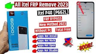 itel p40 frp bypass | New method | without pc | all itel frp remove 2023 fix apps not open