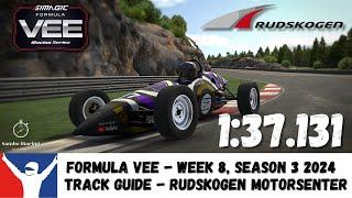 iRacing Formula Vee Rudskogen - Track Guide - 1:37.131) - Tips and Tricks Week 8 S3 2024