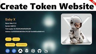 Create token website in under 10 minutes | No coding skill required!