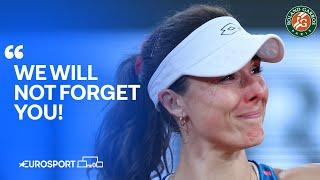 EMOTIONAL SCENES as Alizé Cornet completes her final professional match at the 2024 French Open 