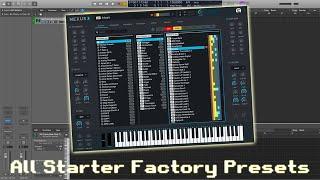 Nexus3 - Factory Preset Sound Demo