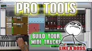 Pro Tools | Build Your MIDI Tracks LIKE A BOSS  [MIDI Merge]