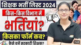 Teacher Vacancy List 2024 || kab konsi vacancy aayengi || UP TET Notification 2024 #techingexam