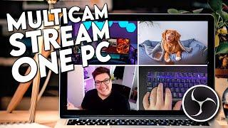 EASY Multiple Webcam Livestream From One PC In OBS Studio