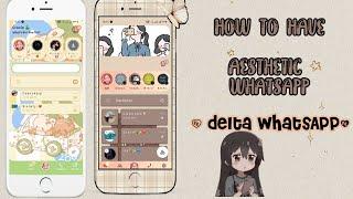 How to have aesthetic WhatsApp (delta WhatsApp) | minimalis & cute 