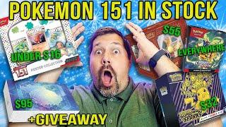 Pokemon 151 In STOCK NEW Charizard Box Only $55 Pokemon Investment Deals + GIVEAWAY