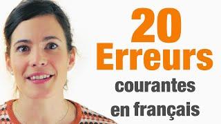 20 Erreurs courantes en français à ne pas commettre