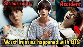 BTS Memeber के साथ हुए Serious accident  Bts members injured on stage  explained in hindi #bts
