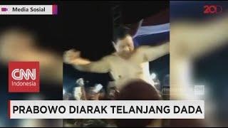 Jadi Nyapres! Prabowo Diarak Telanjang Dada Oleh Kader Gerindra