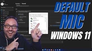 How to Set Default Microphone Windows 11