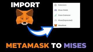 HOW TO IMPORT METAMASK WALLET EXTENTION INTO  MISES BROWSER, ( connection of Pixelverse dashboard)