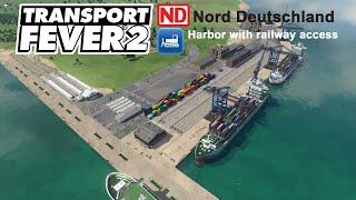 Building a harbor with railway access | Transport Fever 2: Nord Deutschland #5