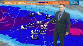 Friday afternoon update on winter storm hitting Indiana this weekend | Weather Impact Alert