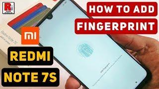 How To Add Fingerprint On Xiaomi Redmi Note 7s