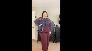 A vintage inspired fall outfit with my new trousers.