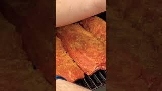 Loading the #ribs into the @broil_king #pelletgrill  #trumpetmaster77 #bbq #bbqrecipes #eating